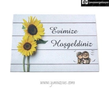 Ayçiçeği Ev Kapı Süsü(45*30cm)