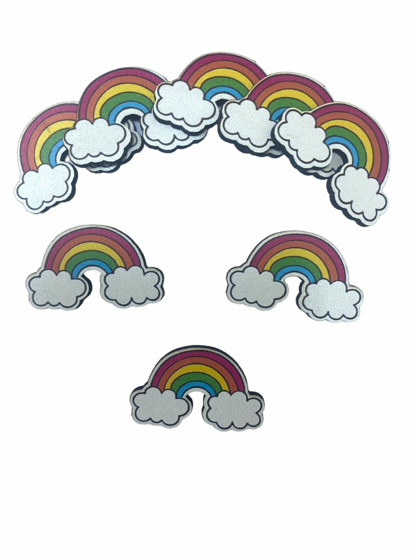 Ahşap Üzeri Uv Baskı Küçük Gökkuşağı  Figür& obje