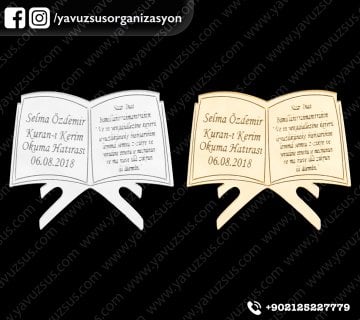 Nazar dualı kitap ayet pleksi (6*5cm)