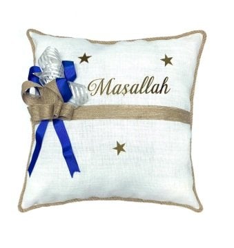 Kare Kraft Dekorlu Maşallah Takı Yastığı