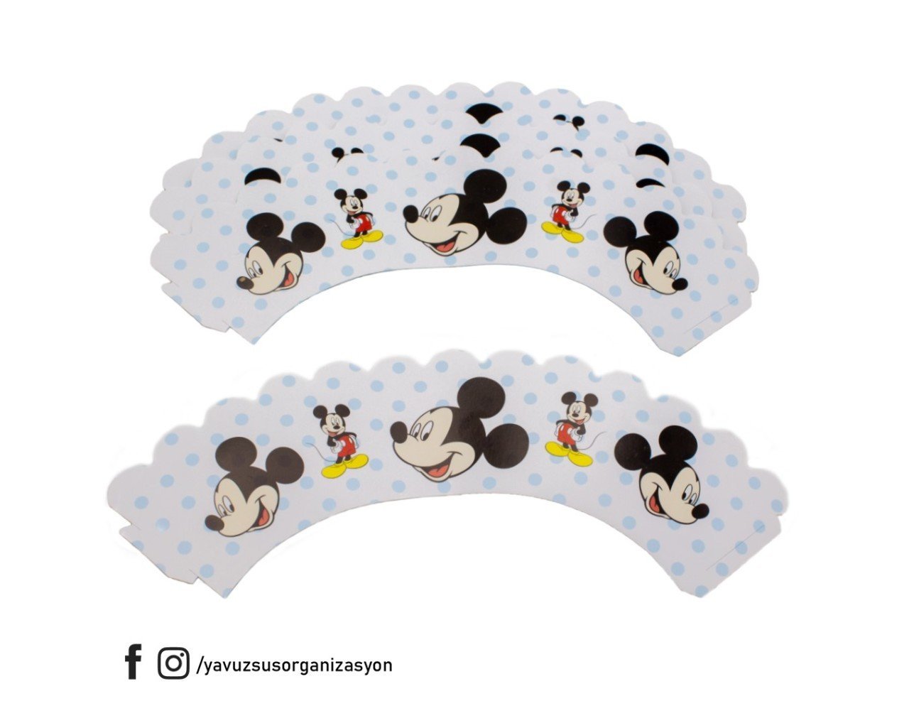 mickey & minnie mouse cup cake süsü