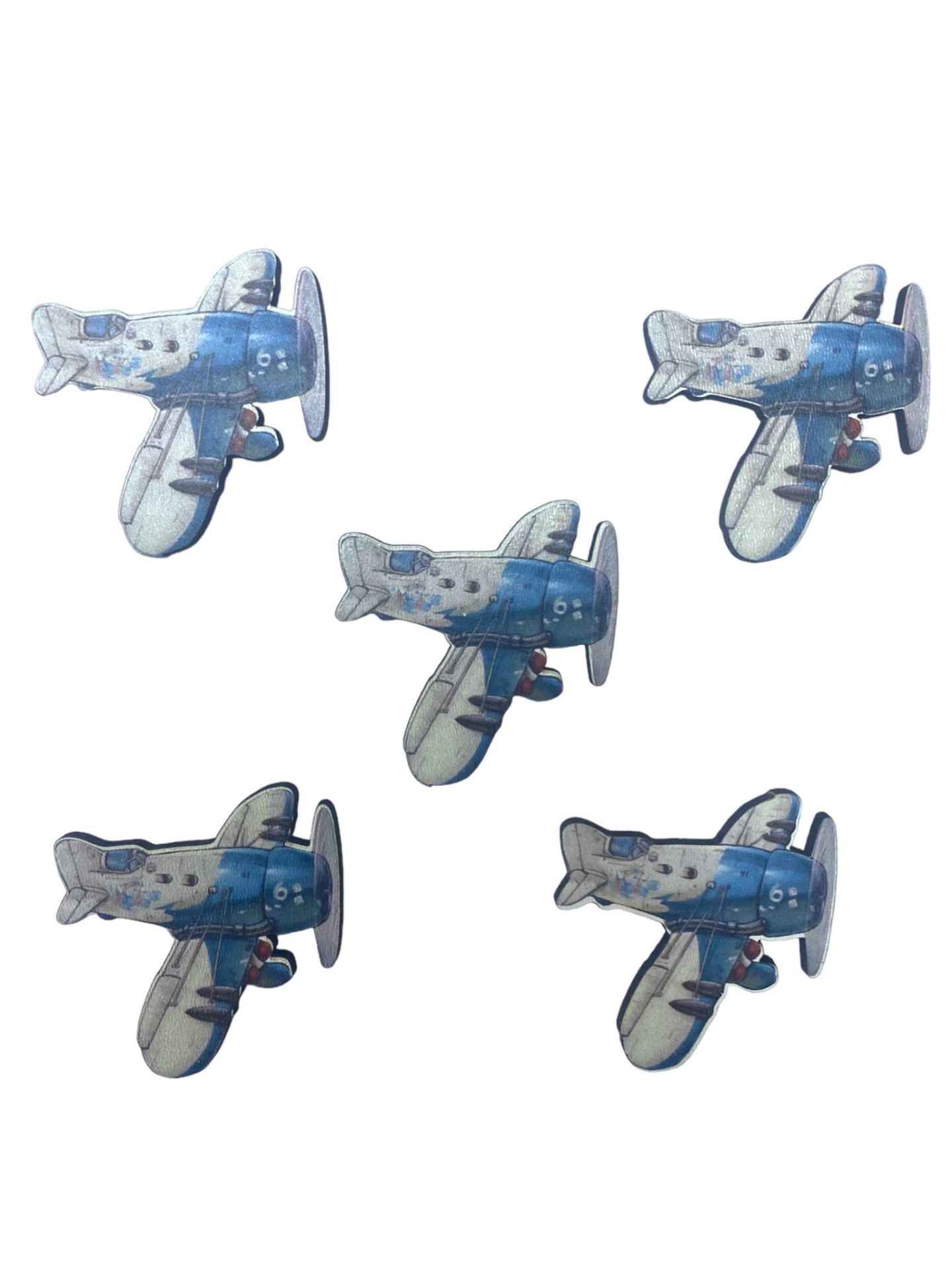 Ahşap Üzeri Uv Baskı Küçük Uçak  Figür& obje