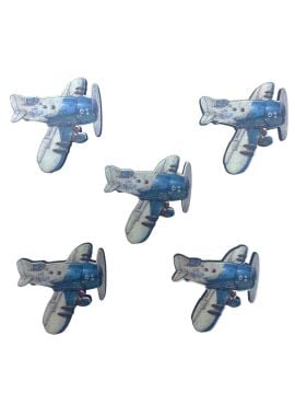 Ahşap Üzeri Uv Baskı Küçük Uçak  Figür& obje