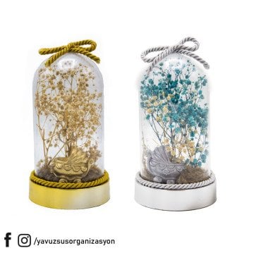 Bebek Arabası Notluklu Cipsolu Fanus (32x12cm )