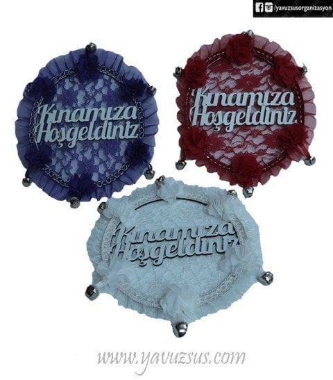 Kınamıza Hoşgeldiniz Dantelli Zilli Tef
