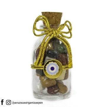 Mantar Şişede Çakıl Taşı Çikolata Nikah Şekeri20ad ALTIN