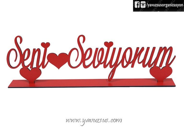 Kırmızı seni seviyorum tabanlık(isimlik)