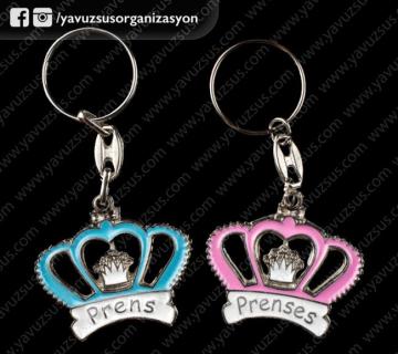 prens&prenses taç anahtarlık