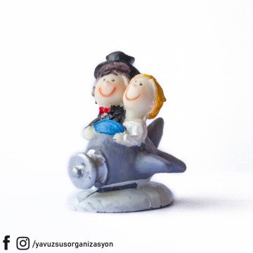 RENKLİ YENİ UÇAKTA GELİN DAMAT