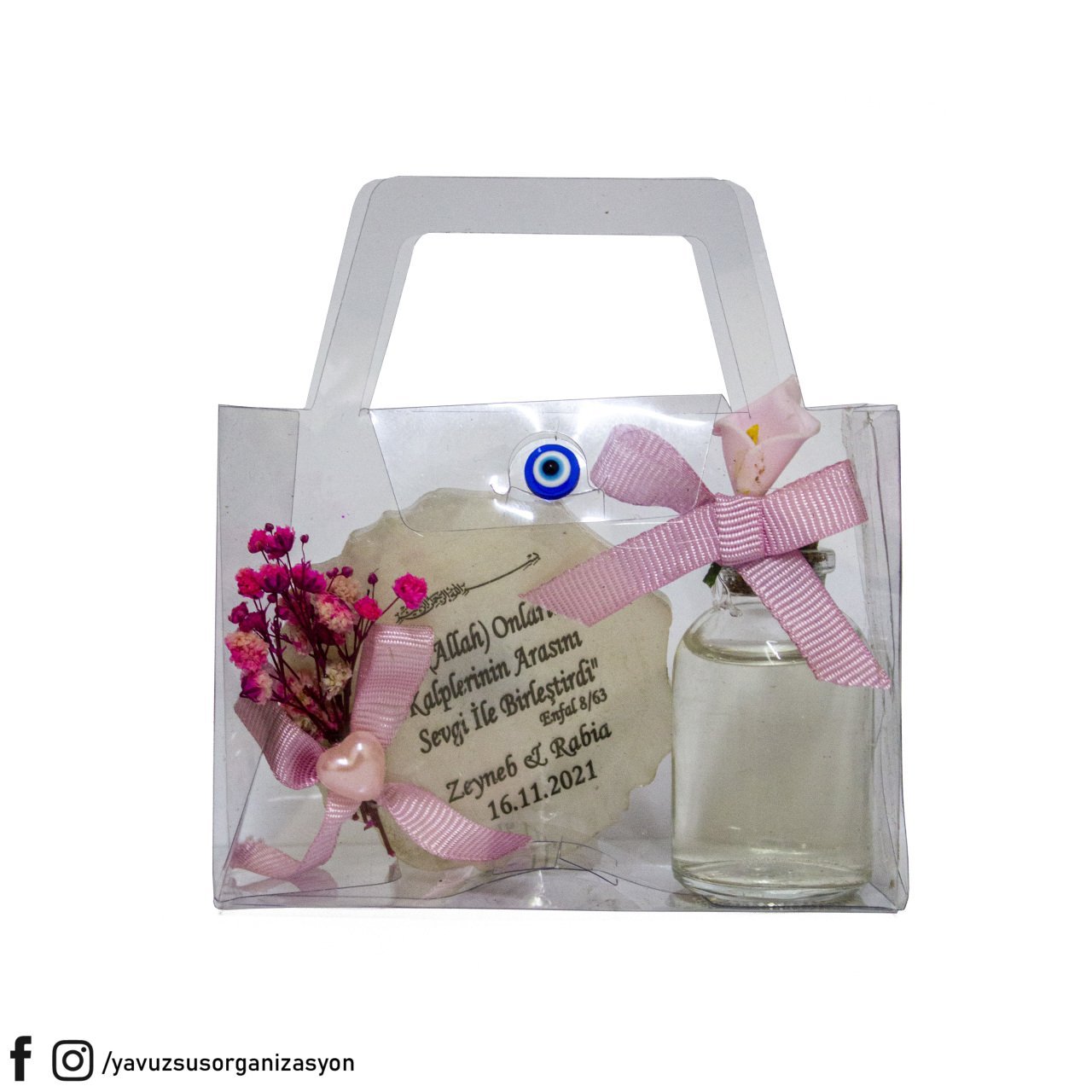 Küçük Çanta İçinde Epoksi Süslü Kolonya N.Ş (20ad)