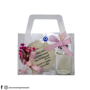 Küçük Çanta İçinde Epoksi Süslü Kolonya N.Ş (20ad)