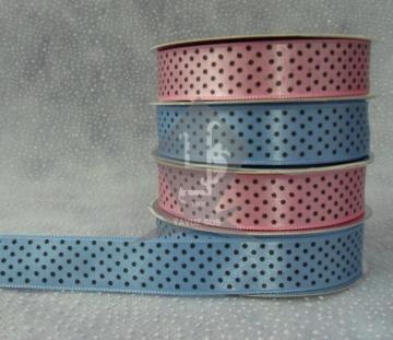 2cm pembe mavi üzeri siyah puanlı kurd. PEMBE