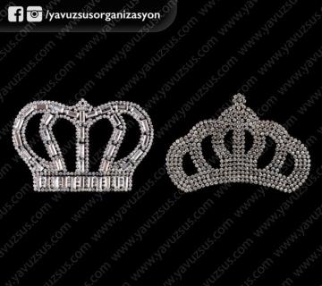 Küçük taşlı taç sticker 10AD(KLD) KRAL