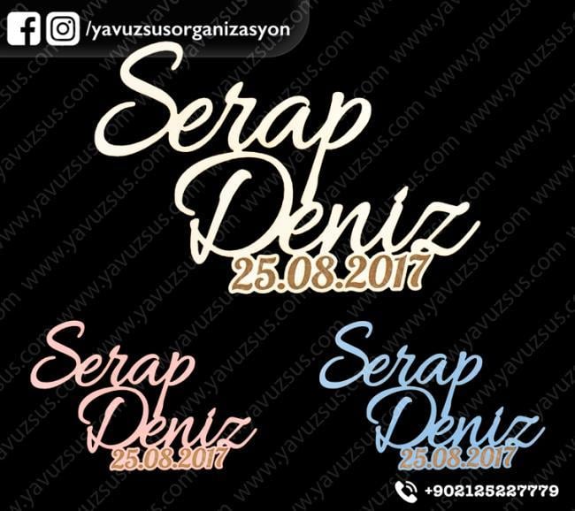 kapı süsü isim (10x15)