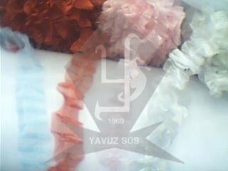 ORGANZE FIFIR SADE (KLD) KIRMIZI