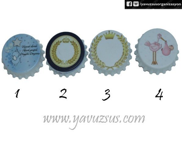 Uv Basklı Büyük Yuvarlak Mıknatıslı Açacak(8.5cm)