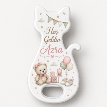 Kedi şeklinde baskılı açacak