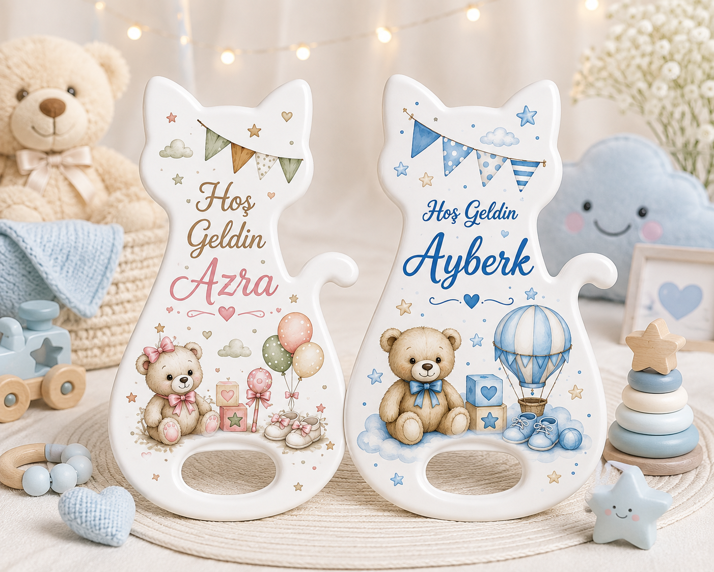 Kedi şeklinde baskılı açacak