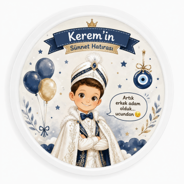 Yuvarlak baskılı mıknatıslı sünnet çerçeve modelleri