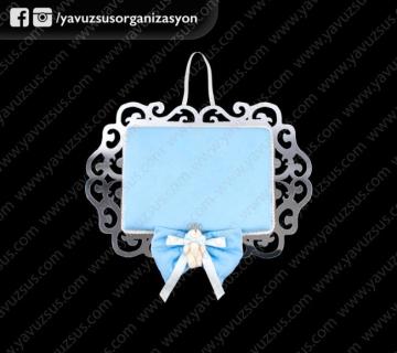 kare süssüz ayıcıklı kapı süsü PEMBE