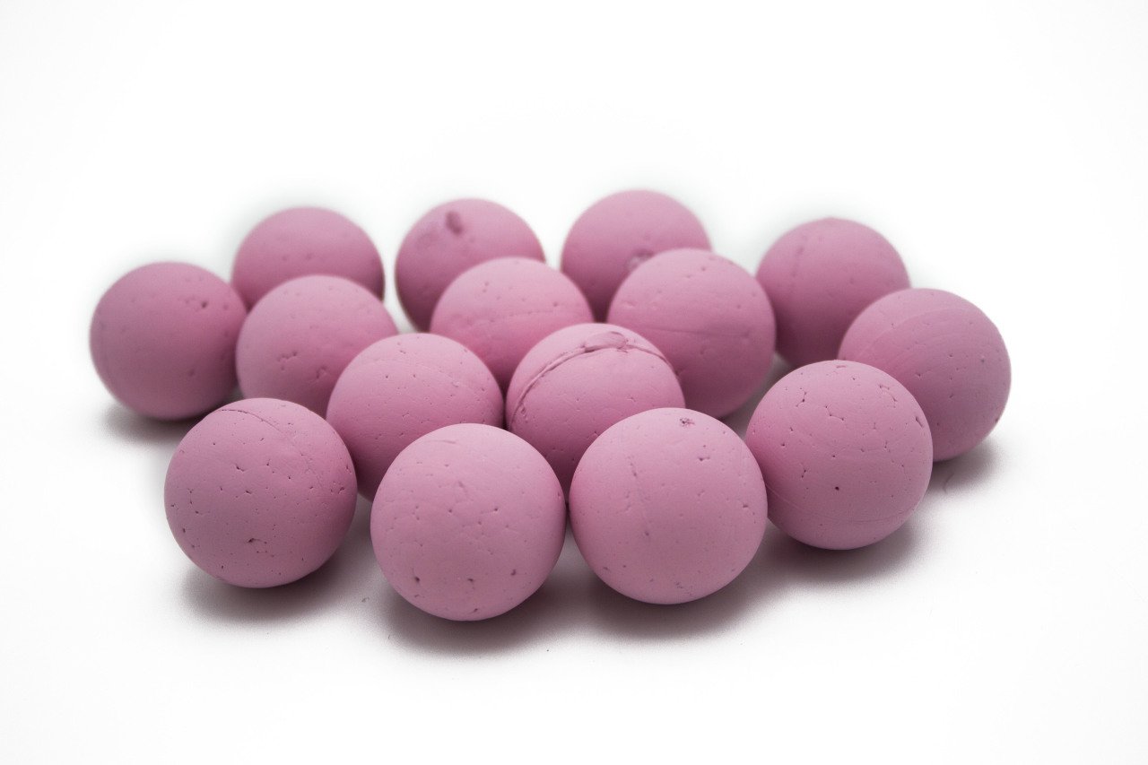 3 cm Renkli Strafor Top (15 adet) PEMBE