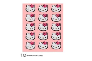 hello kitty keçe sticker 15 ad
