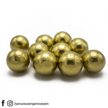 4 cm Altın Gümüş Strafor Top (10 adet) ALTIN