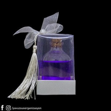 Kutuda Püskül Süslü Kolonyalı Nikah Şekeri (20 ad)