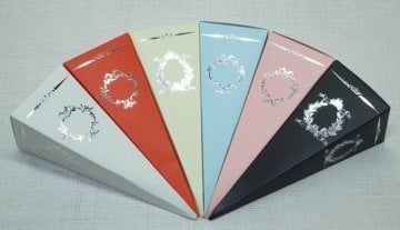 Altın Yaldızlı Lüks Külah Kutu (25ad)