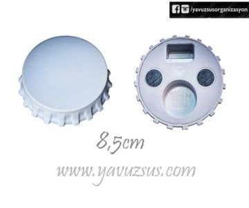 8.5 cm yuvarlak mıknatıslı açacak