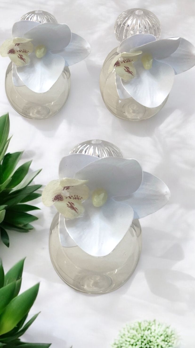 Çiçekli Yuvarlak  Pvc Şişe  Hediyelik(20 adet)