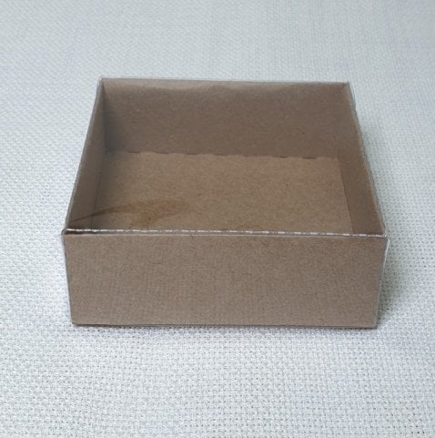 7x7x3cm Kraft Lokumluk Kutusu (25ad)