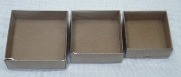 7x7x3cm Kraft Lokumluk Kutusu (25ad)