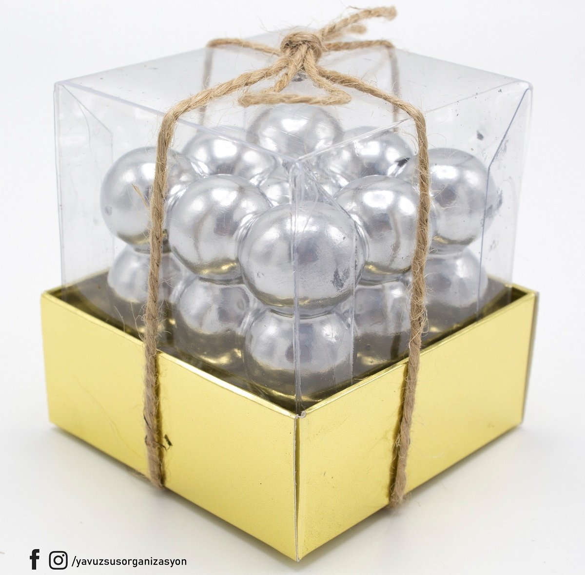 Bubble Kutuda Mum(top dekor mum) GUMUS