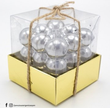 Bubble Kutuda Mum(top dekor mum) GUMUS