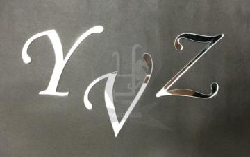8 cm aynalı harf U NOKTALI
