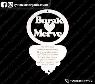 dikiz aynası süsü (13x8) GUMUS