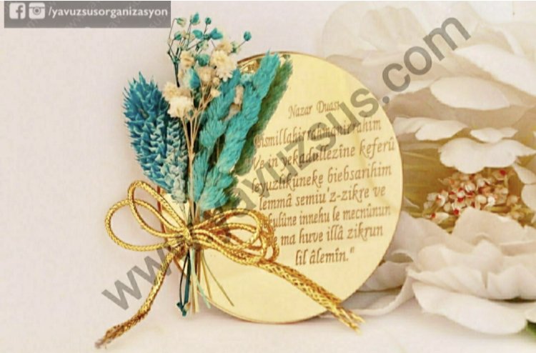 Dualı yuvarlak çiçekli  pleksi nik.şekeri(20 ad)