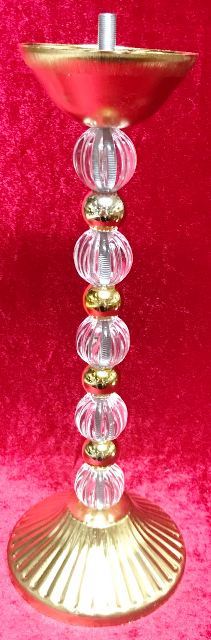 34cm çiçek şamdanı(KÜÇÜK) (KLD) ALTIN