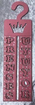 Ahşap prens & Prenses uyuyor kapı kolu 35x10