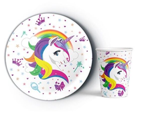 Unicorn Tabak & Bardak Seti(8 li)