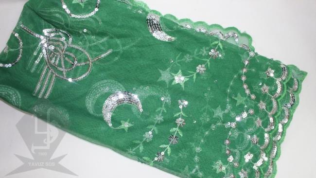 yeşil kına başörtüsü