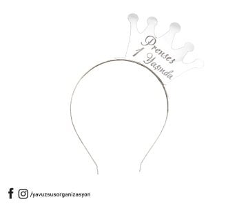 Prenses 1 Yaş  Pleksi Taç