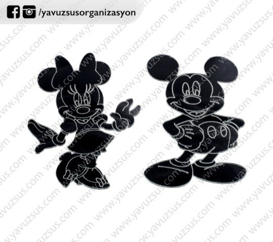 Pleksi miki&mini figür