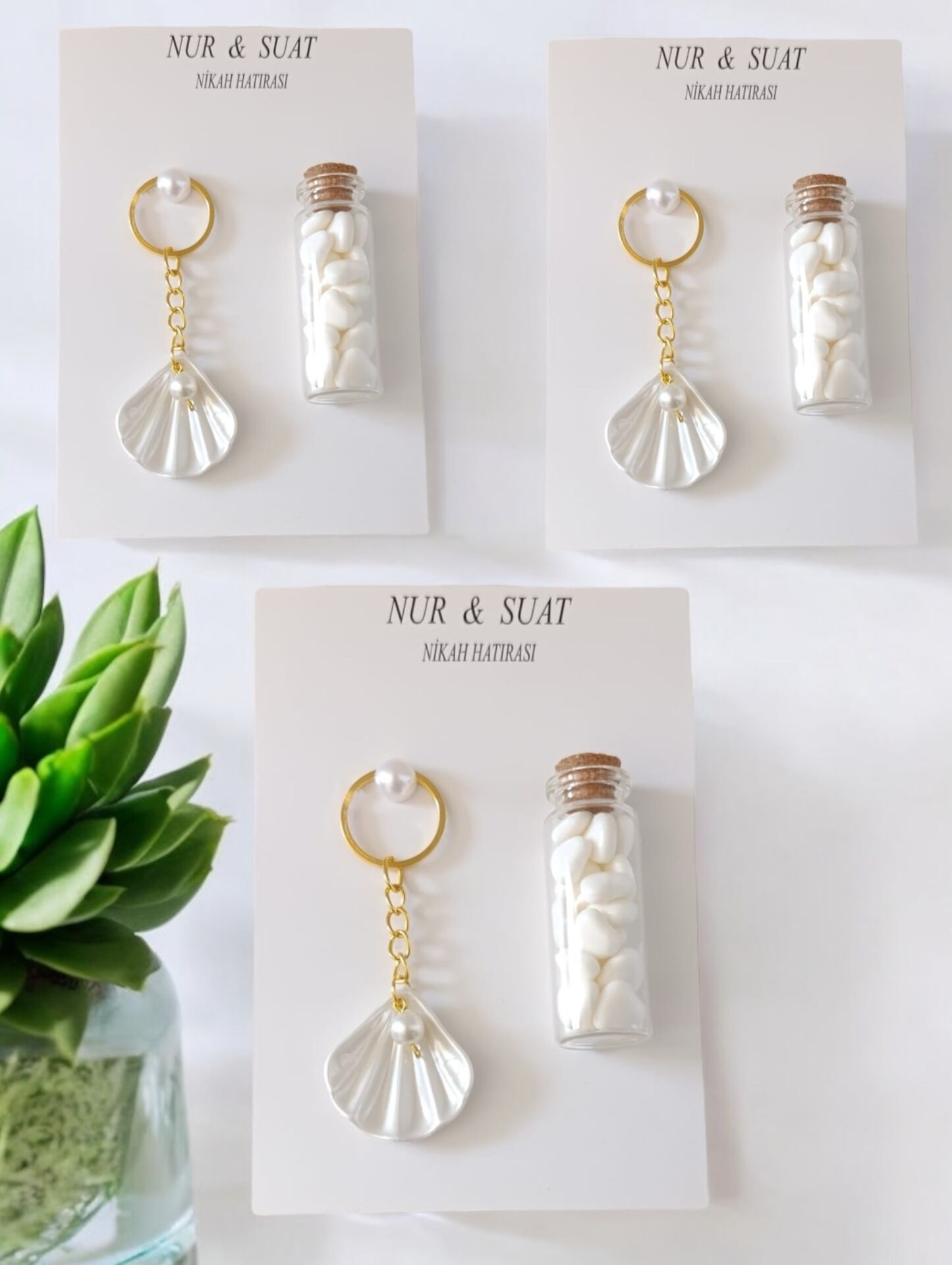 İstiridye anaht. & şişeli Kartlı Hediyelik(20ad.)