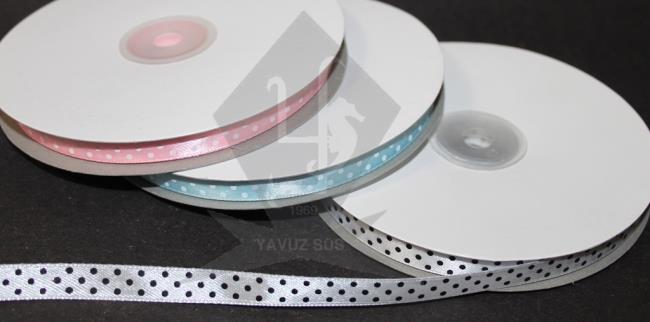 1cm 50yrd puantiyeli kurdele (kld) BEYAZ