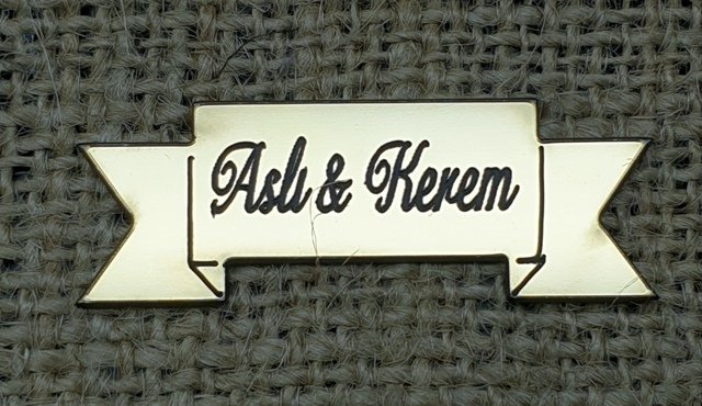Kuşak şeklinde pleksi  (5*2cm)1mm ALTIN