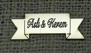 Kuşak şeklinde pleksi  (5*2cm)1mm ALTIN