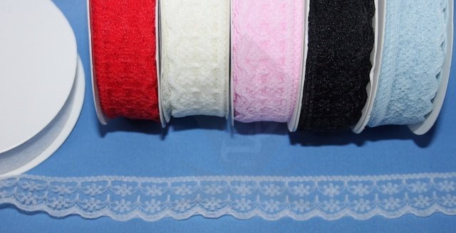 Dantel kurdele 25mm 10m KLD KIRMIZI