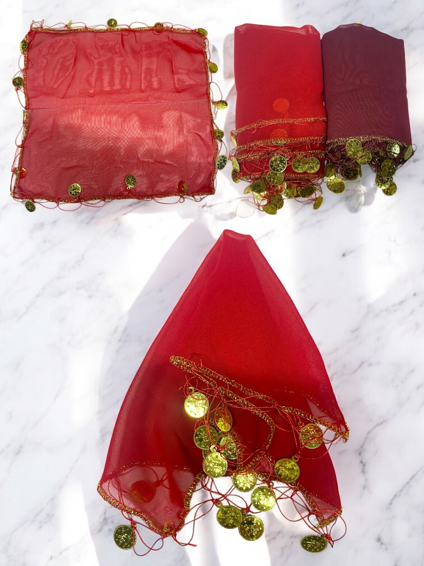 Şifon Paralı Söz Mendili & Halay Mendili(10 adet)